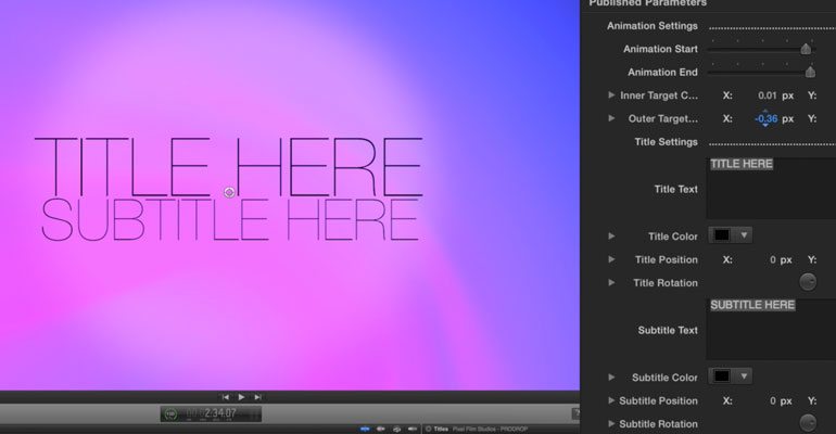 Professional - Background Generators for Final Cut Pro X