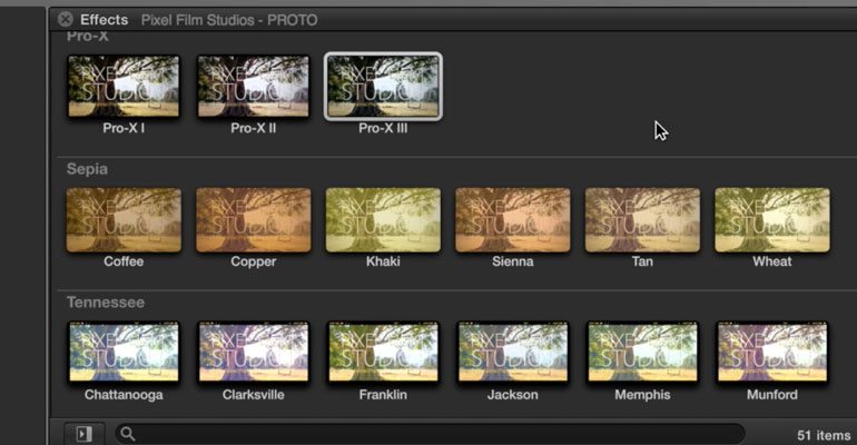 Professional - Color Grading Presets for Final Cut Pro X