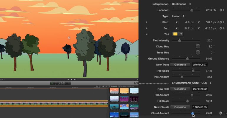 Professional - Background Generators for Final Cut Pro X