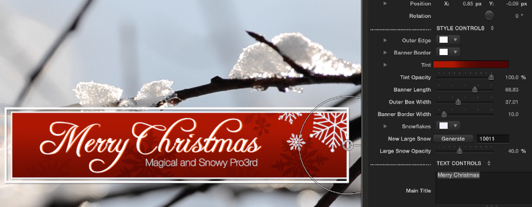 final cut pro christmas lower third free