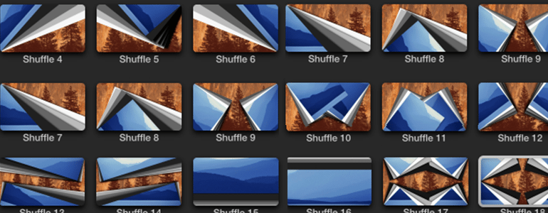 Professional - Shuffle Transition - for Final Cut Pro X