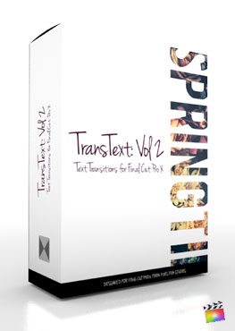 Final Cut Pro X Plugin TransText Volume 2 from Pixel Film Studios