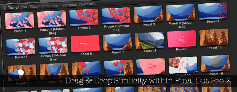 Professional - TransPack Transitions - for Final Cut Pro X