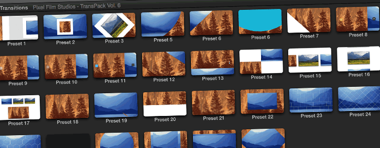 Professional - TransPack Transitions - for Final Cut Pro X