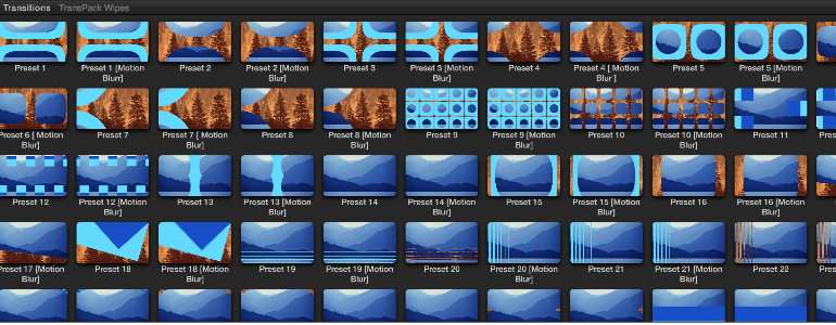 Professional - TransPack Transitions - for Final Cut Pro X