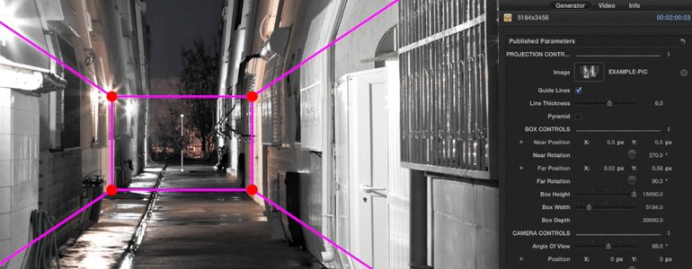Professional - 3D Projection Mapping Tools Tools for Final Cut Pro X