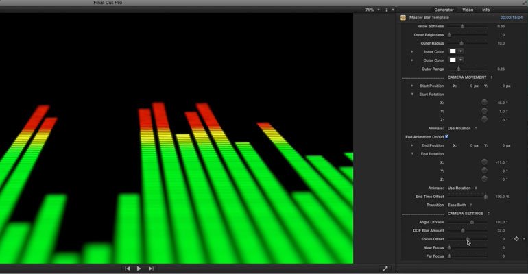 free audio visualizer final cut pro x