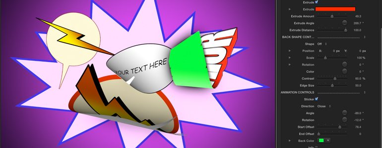 Professional - Comic Book Stickers for Final Cut Pro X - for Final Cut Pro X