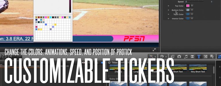 Professional - Sports Ticker for Final Cut Pro X - for Final Cut Pro X