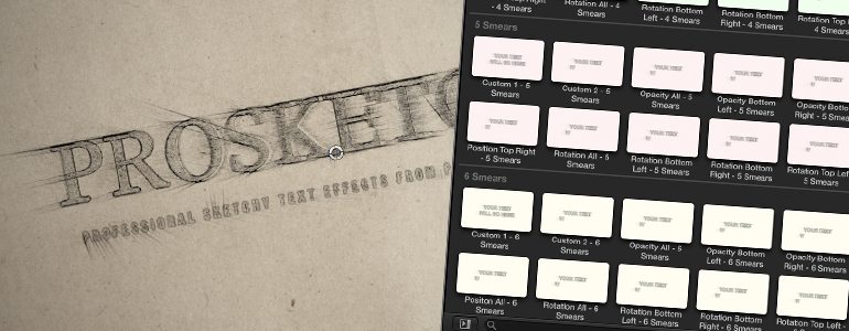 Professional - Sketched Text Effects for Final Cut Pro X - for Final Cut Pro X