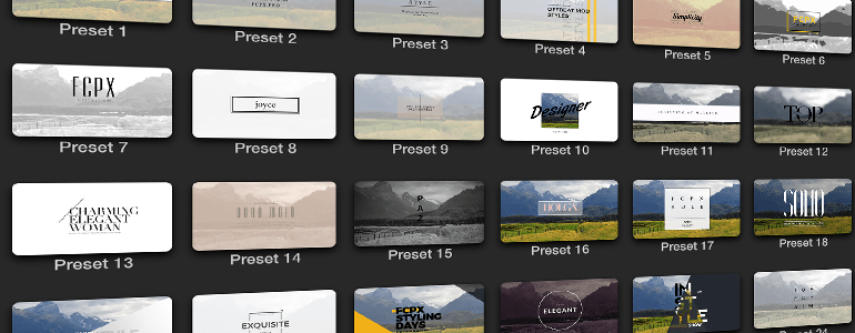 Professional - Introduction Titles - for Final Cut Pro X