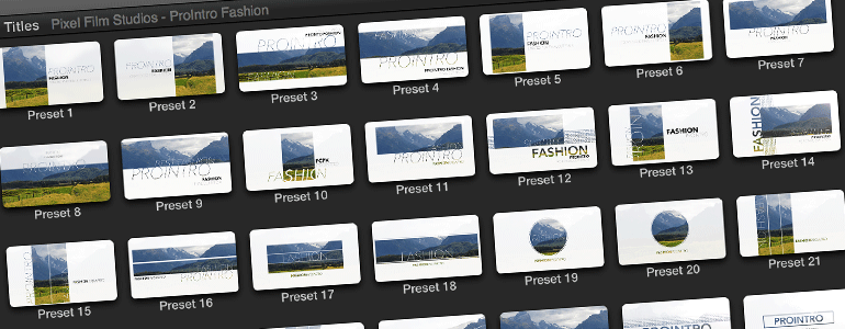Professional - Introduction Titles - for Final Cut Pro X