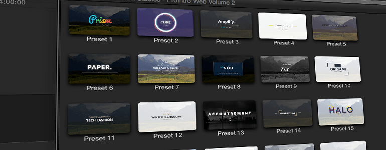 Professional - Introduction Titles - for Final Cut Pro X