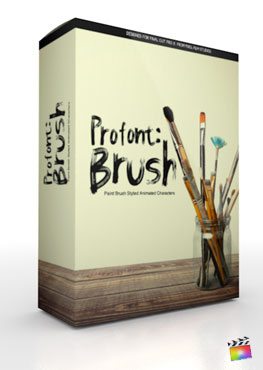 Final Cut Pro X Plugin ProFont Brush from Pixel Film Studios