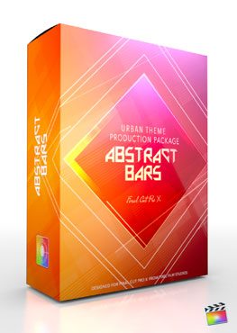 Final Cut Pro X Plugin Production Package Theme Abstract Bars from Pixel Film Studios