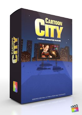 Final Cut Pro X Plugin Production Package Cartoon City from Pixel Film Studios