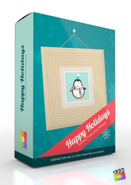Final Cut Pro X Plugin Production Package Happy Holidays from Pixel Film Studios