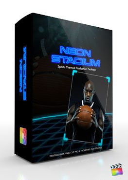 Final Cut Pro X Plugin Production Package Theme Neon Stadium from Pixel Film Studios