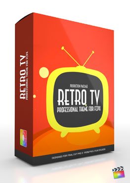 Final Cut Pro X Plugin Production Package Theme Retro TV from Pixel Film Studios