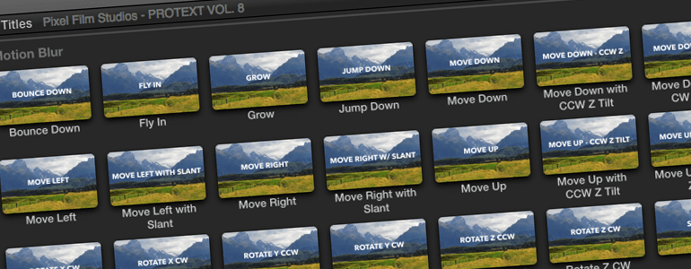 Professional - Text Animation Titles - for Final Cut Pro X