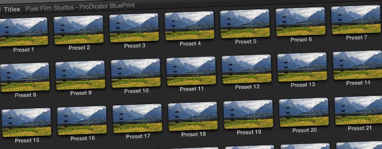Professional - Indicator Titles for Final Cut Pro X - for Final Cut Pro X