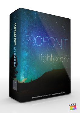 Final Cut Pro X Plugin Production Package ProFont Lightpath from Pixel Film Studios