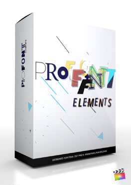 Final Cut Pro X Plugin ProFont Elements from Pixel Film Studios