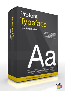 Final Cut Pro X Plugin Production Package ProFont Typeface from Pixel Film Studios