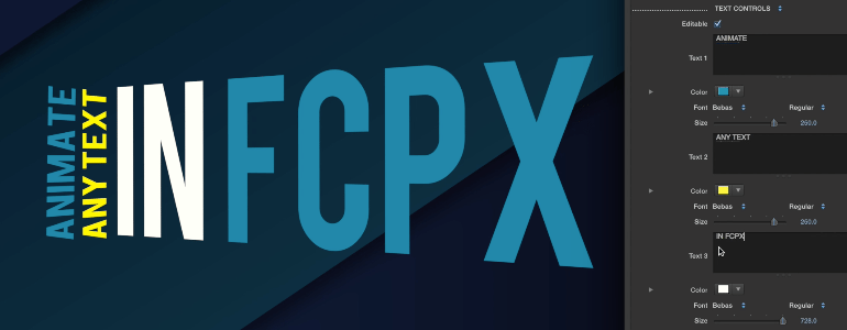 Professional - Text Animations for Final Cut Pro X