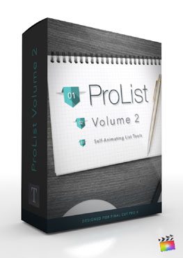 Final Cut Pro X Plugin ProList Volume 2 from Pixel Film Studios