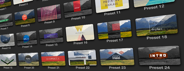 Final Cut Pro X Plugin ProIntro Displace from Pixel Film Studios