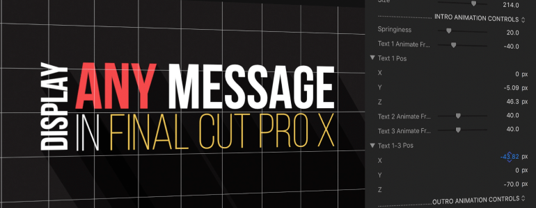 Final Cut Pro X Plugin ProText Layouts Shadows