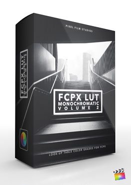 Final Cut Pro X Plugin FCPX LUT Monochromatic Volume 2 from Pixel Film Studios