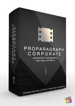 Final Cut Pro X Plugin ProParagraph Corporate from Pixel Film Studios