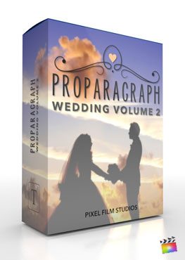 Final Cut Pro X Plugin ProParagraph Wedding Volume 2 from Pixel Film Studios