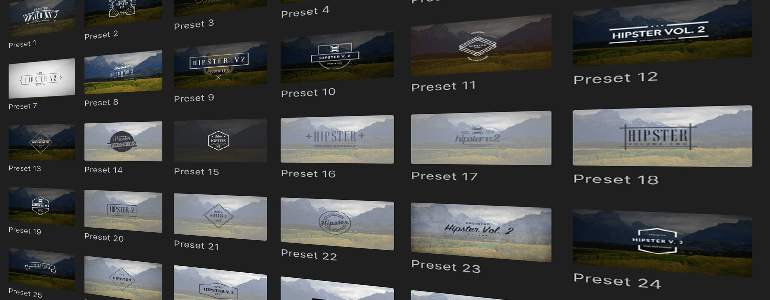 Final Cut Pro X Plugin ProIntro Web Hipster Volume 2 from Pixel Film Studios