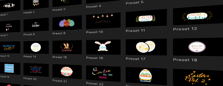 Final Cut Pro X Plugin ProIntro Easter Volume 2 from Pixel Film Studios