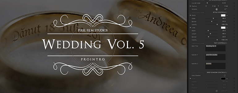 Final Cut Pro X Plugin ProIntro Web Wedding Volume 5 from Pixel Film Studios