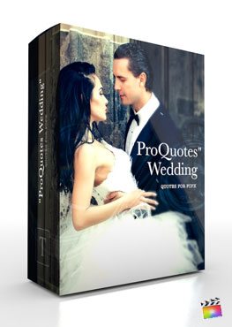Final Cut Pro X Plugin ProQuotes Wedding from Pixel Film Studios