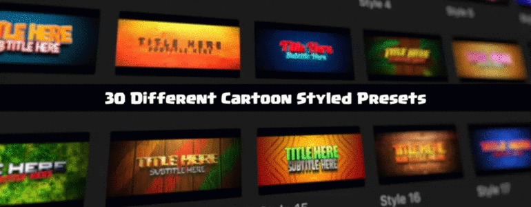 Final Cut Pro X Generators Trailer Titles ProTrailer Cartoon Volume 3