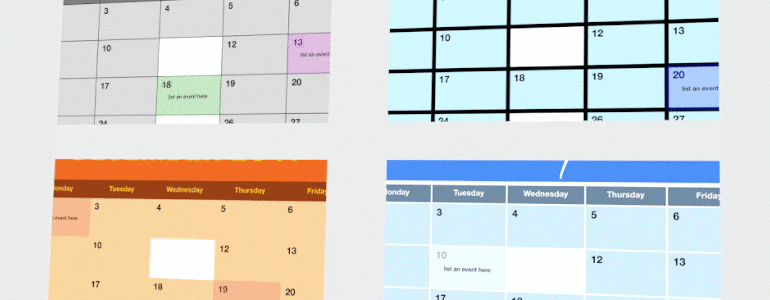 Final Cut Pro X transition TransCalendar from Pixel Film Studios