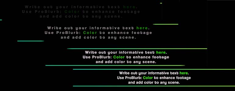 ProBlurb: Color - Informative Captions for FCPX- Pixel Film Studios