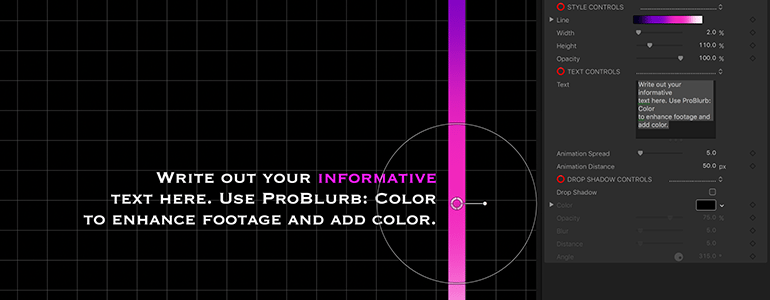 ProBlurb: Color - Informative Captions for FCPX- Pixel Film Studios