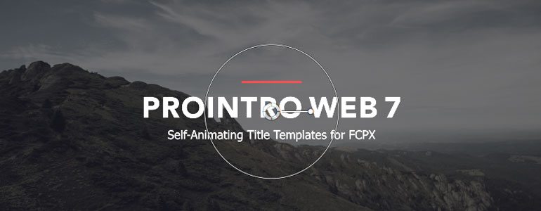 Final Cut Pro X plugin ProIntro Web Volume 7 from Pixel Film Studios