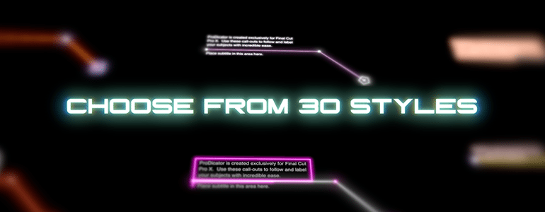 Trackable 3D Line Indicators for FCPX