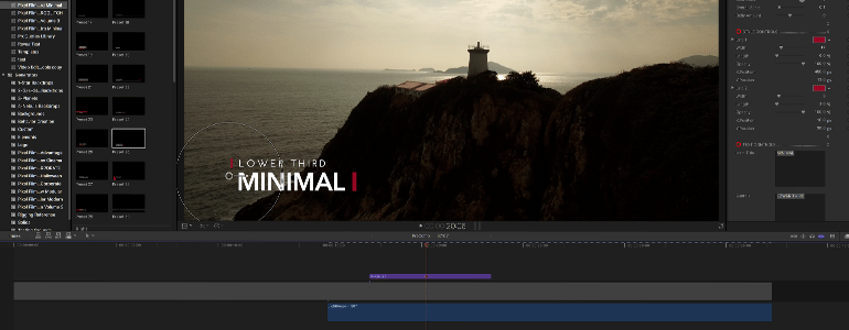 Final Cut Pro X plugin Pro3rd Minimal from Pixel Film Studios
