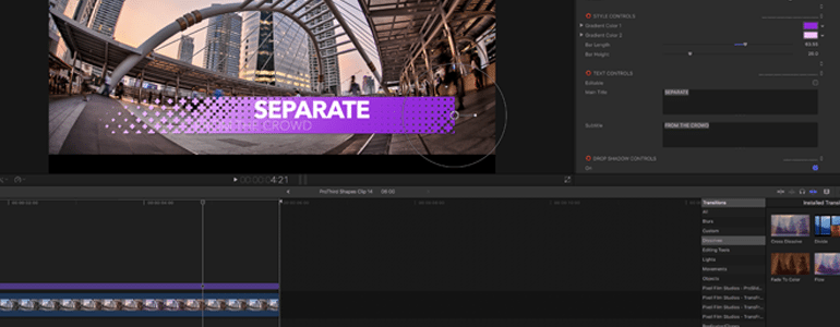 Geometric Lower Thirds for FCPX