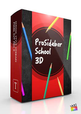 Final Cut Pro X Plugin ProSidebar 3D School from Pixel Film Studios