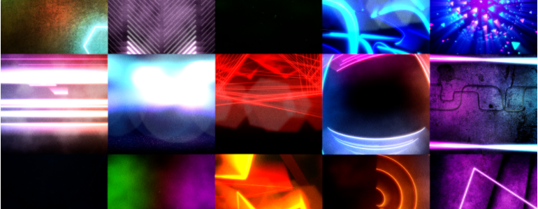 Electric Nightlife Backdrops for FCPX