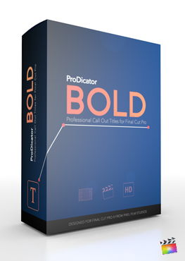 Final Cut Pro X Plugin ProDicator Bold from Pixel Film Studios